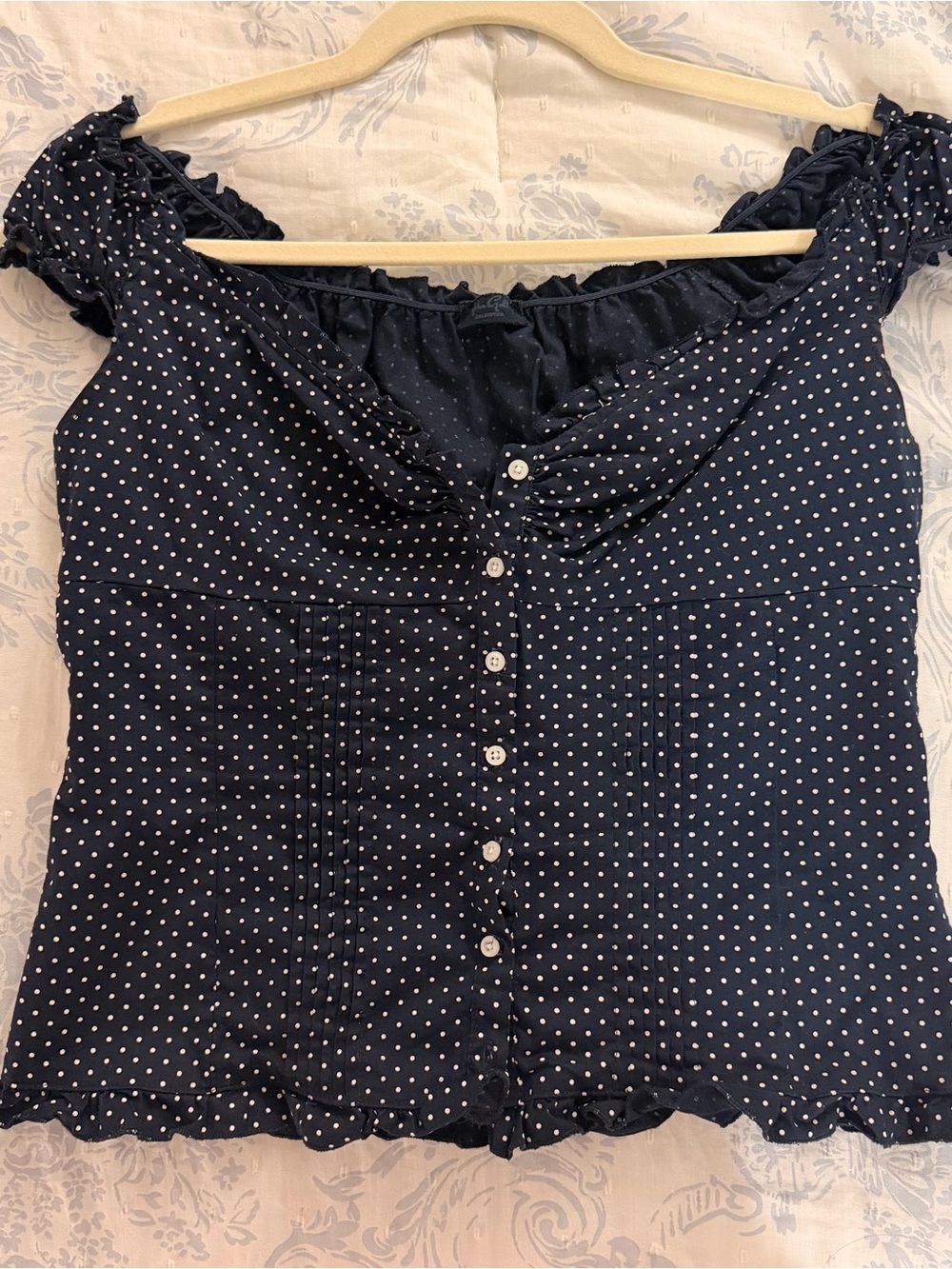 Brandy Melville Polka Dot Elena Top